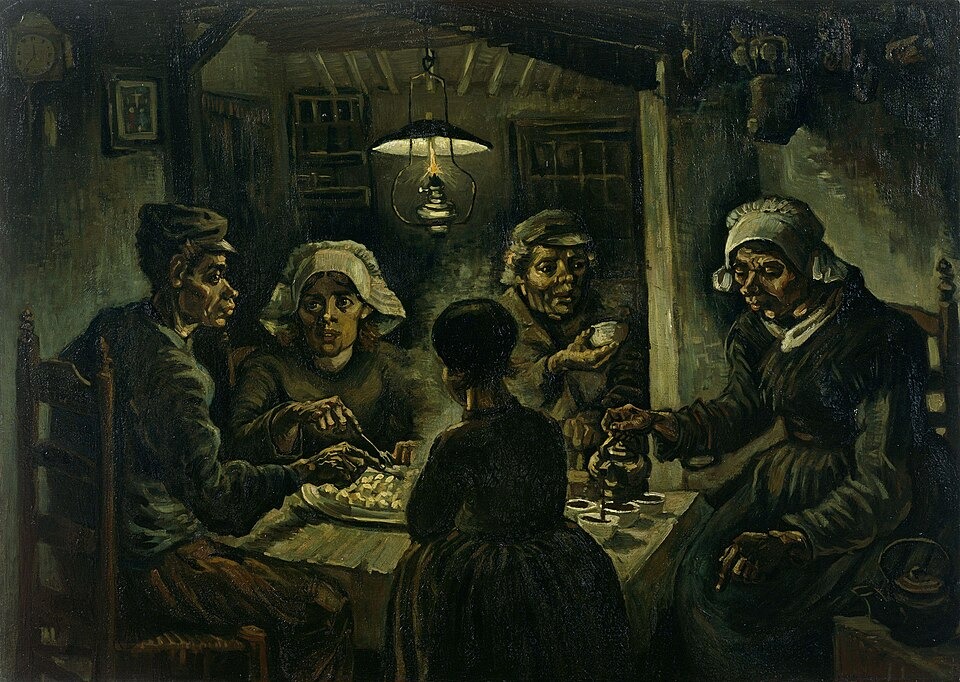 Tác phẩm Những người ăn khoai (The Potato Eaters) - Tranh thời kỳ đầu của họa sĩ Van Gogh Tác phẩm Những người ăn khoai (The Potato Eaters) - Tranh thời kỳ đầu của họa sĩ Van Gogh