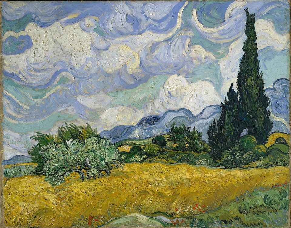 Đồng Lúa Mì Và Cây Bách - Wheat Field with Cypresses (1889) Đồng Lúa Mì Và Cây Bách - Wheat Field with Cypresses (1889)