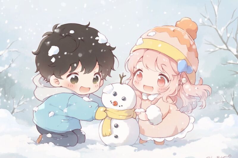 200+ ảnh chibi cute dễ thương, hình ảnh anime chibi đẹp 2026 81 Hình chibi cặp đôi