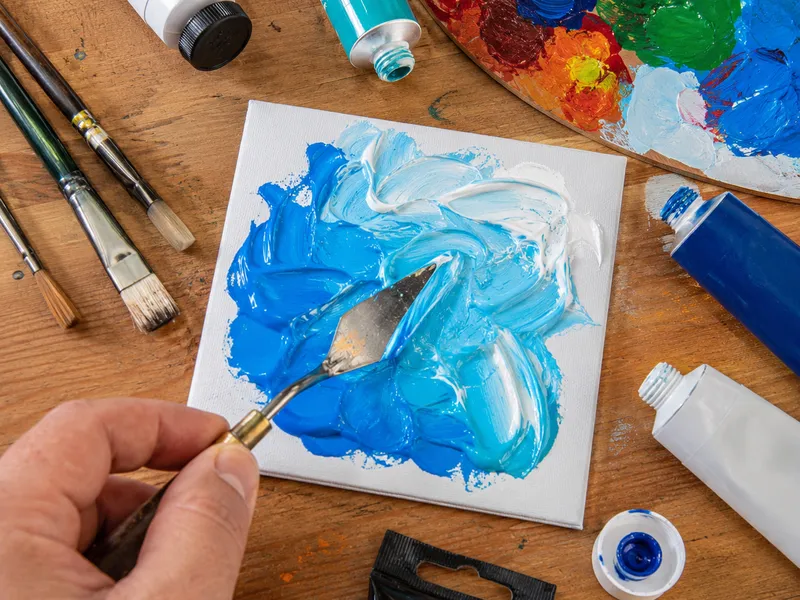 Hướng dẫn các bước trộn màu Acrylic