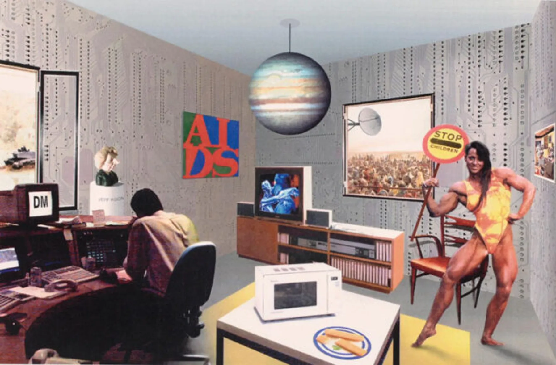 Tranh cắt dán collage phiên bản năm 1992 của Richard Hamilton Nguồn gốc và lịch sử phát triển của nghệ thuật Pop Art