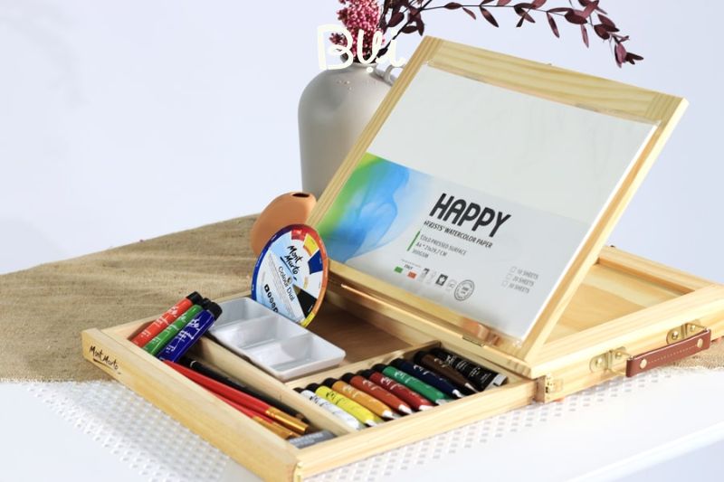 Hướng dẫn cách tô màu nước đẹp cho người mới bắt đầu 2 Dụng cụ vẽ màu nước