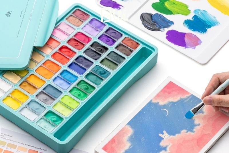 Màu gouache là gì? Hướng dẫn chi tiết từ cấu tạo đến cách sử dụng 3 Cấu tạo của màu gouache