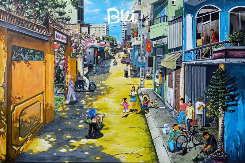 Sự khác biệt cơ bản giữa màu Acrylic và Sơn Dầu 3 Tranh Acrylic