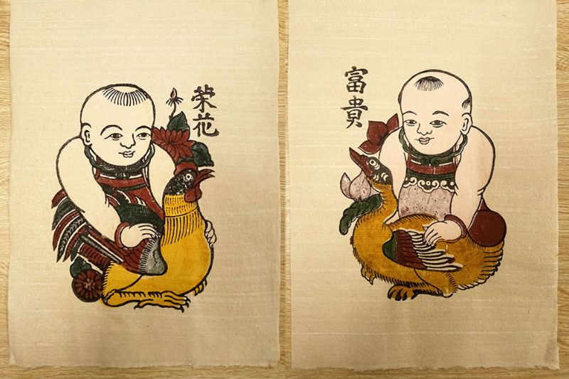 Tranh giấy dó - Nét đẹp truyền thống của nghệ thuật dân gian Việt Nam 1 Tranh Đông Hồ vẽ trên giấy dó