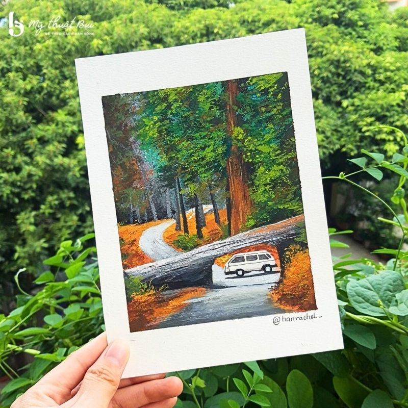 Tranh vẽ bằng màu gouache