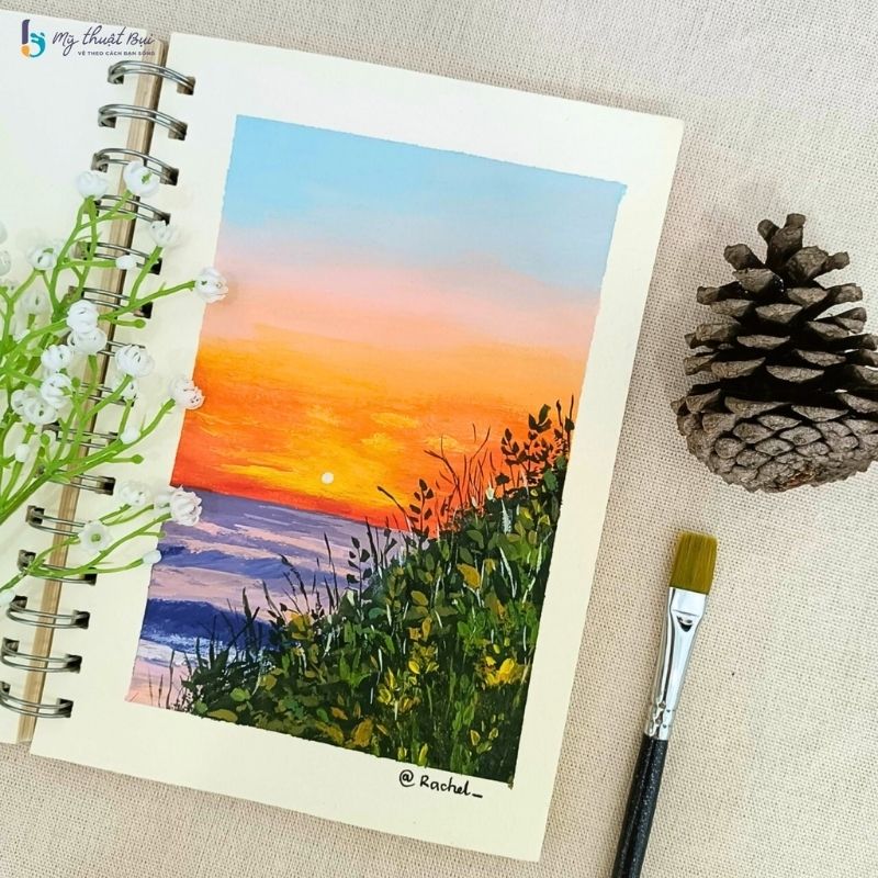 Tranh vẽ bằng màu gouache