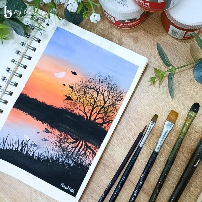 Tranh vẽ bằng màu gouache
