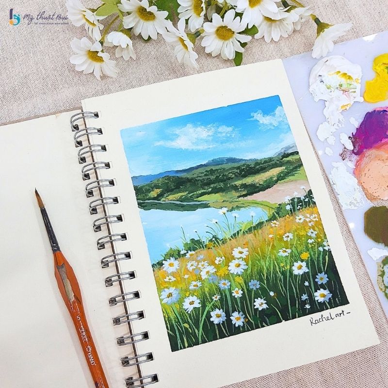Tranh vẽ bằng màu gouache