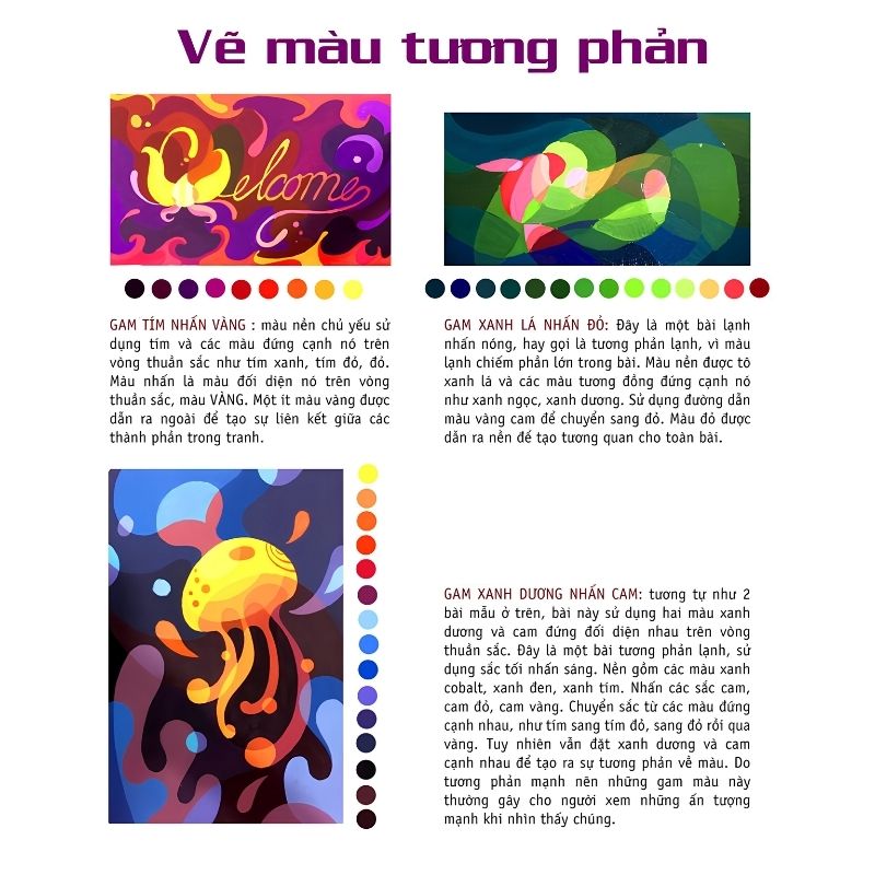 Vẽ màu tương phản