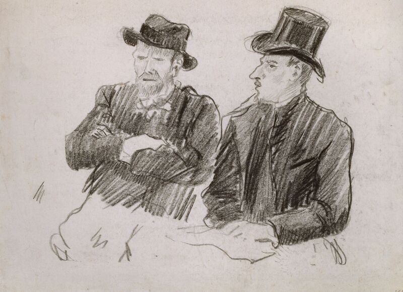 Chân dung tự họa Van Gogh: Hành trình 36 bức tranh đi tìm chính mình 14 Bản phác thảo của Lucien Pissarro (1887)