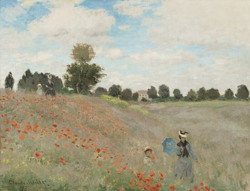 20 bức tranh Monet nổi tiếng và di sản nghệ thuật của Claude Monet 10 Cánh đồng hoa anh túc gần Argenteuil (Coquelicots)