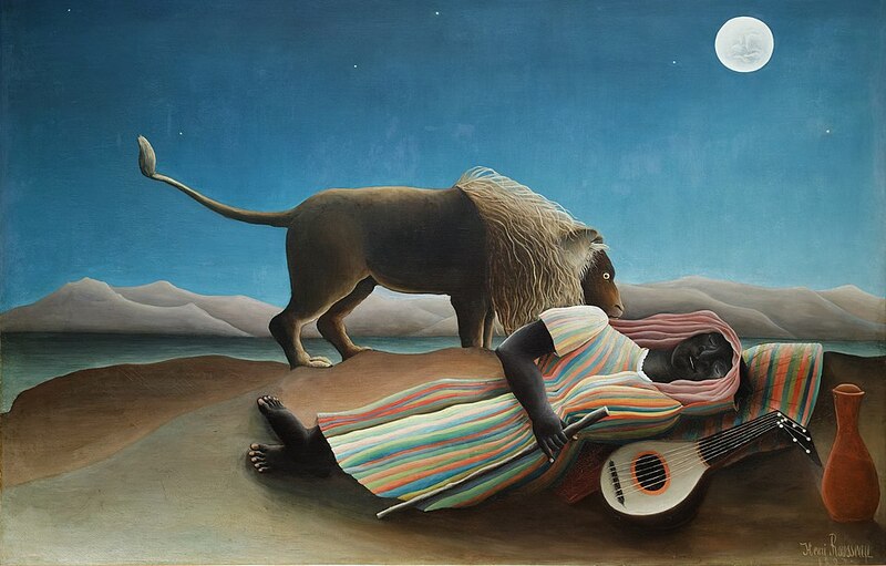 The Sleeping Gypsy (Người du mục đang ngủ) của Henri Rousseau
