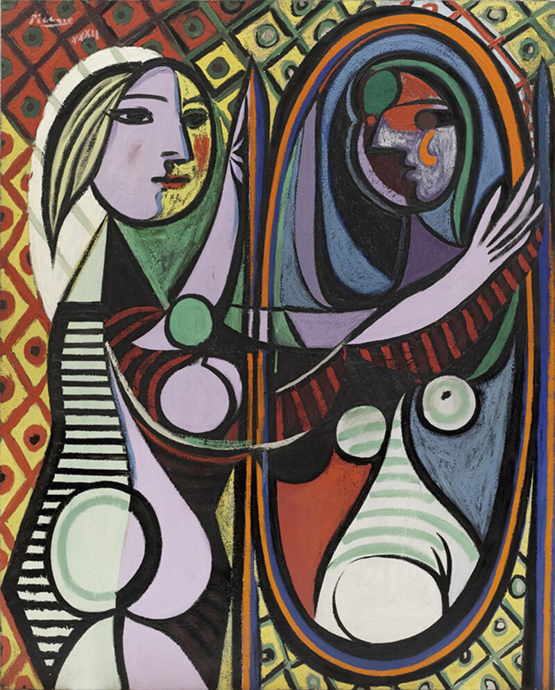 Top 14 bức tranh Picasso nổi tiếng và đắt giá nhất hiện nay 20 Girl Before a Mirror (1932)