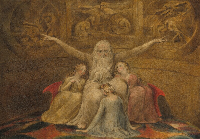 Thánh Job và các ái nữ (1799) của William Blake