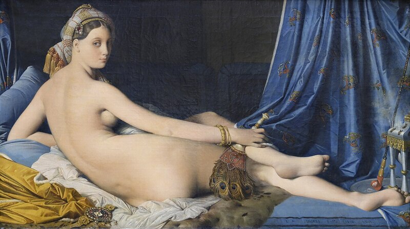 Tác phẩm nổi tiếng La Grande Odalisque (Nàng hầu lớn)
