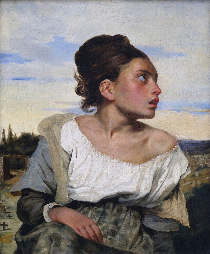  Orphan Girl at the Cemetery của Eugène Delacroix