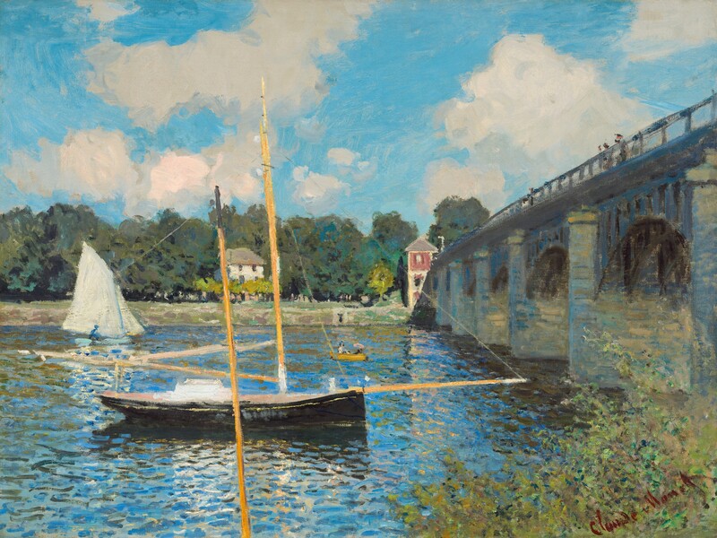 20 bức tranh Monet nổi tiếng và di sản nghệ thuật của Claude Monet 6 Bức tranh nổi tiếng "The Bridge at Argenteuil" (Cây cầu ở Argenteuil)