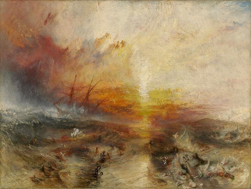 Bức tranh sơn dầu nổi tiếng "The Slave Ship"