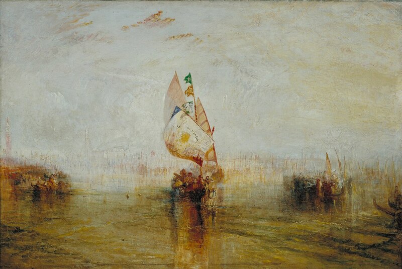 Bức tranh sơn dầu nổi tiếng "The Sun of Venice Going to Sea"