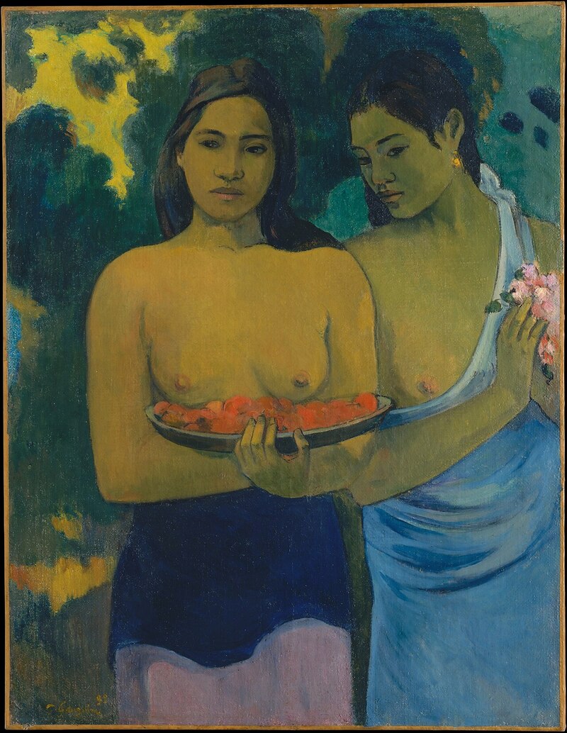 Two Tahitian Women (Hai người phụ nữ Tahiti, 1899)