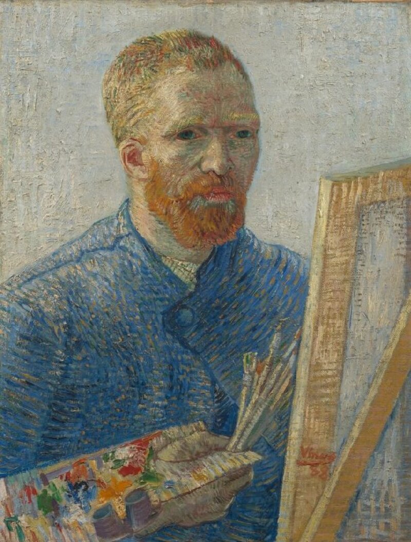 Chân dung tự họa Van Gogh: Hành trình 36 bức tranh đi tìm chính mình 5 Chân dung tự họa khi là một họa sĩ 1887 - 1888 (Self-Portrait as a Painter)