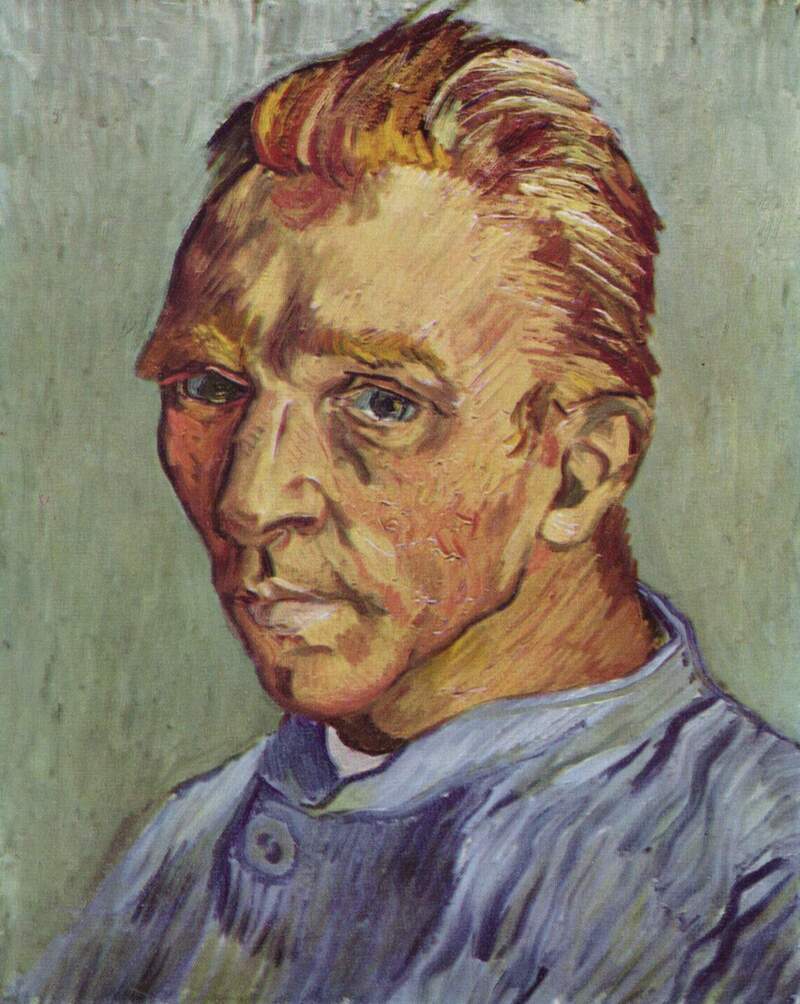Chân dung tự họa Van Gogh: Hành trình 36 bức tranh đi tìm chính mình 10 Chân dung tự họa không râu 1889 (Self-Portrait without Beard)