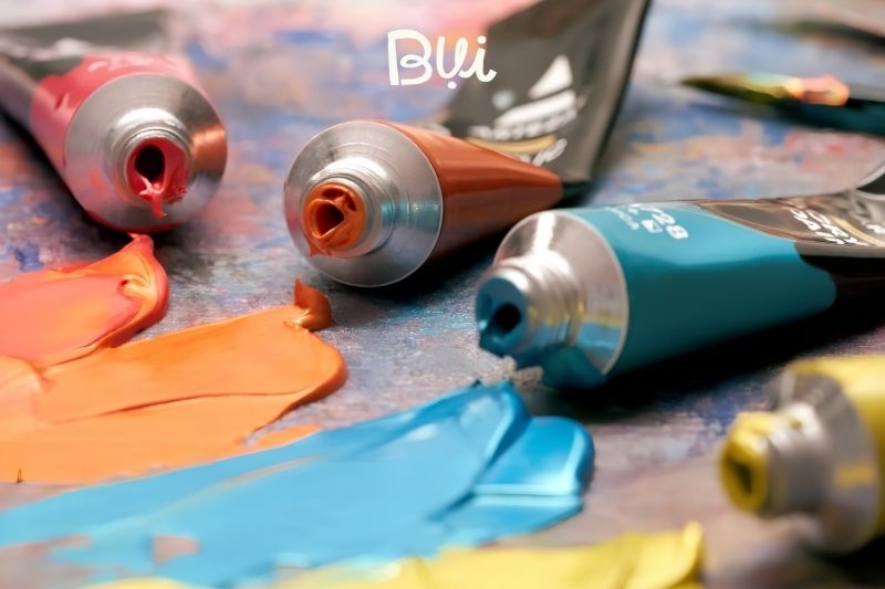 Dấu hiệu nhận biết màu Acrylic đang bắt đầu khô