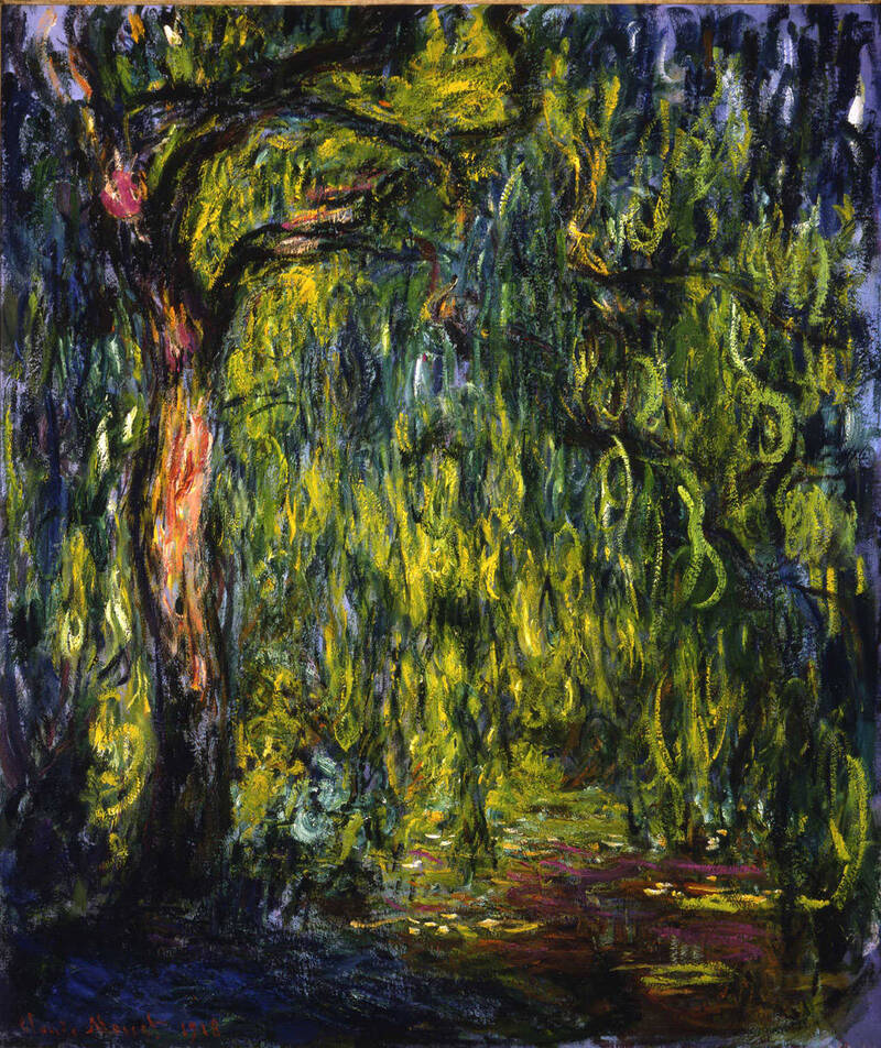 20 bức tranh Monet nổi tiếng và di sản nghệ thuật của Claude Monet 38 Tác phẩm Weeping Willow (1918 - 1919) của Claude Monet