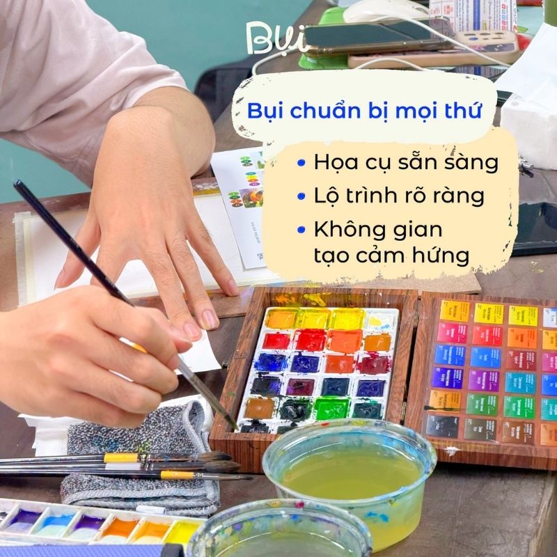Các lỗi thường gặp khi học vẽ màu nước và cách khắc phục nhanh 5 Lớp học vẽ màu nước tại Mỹ thuật Bụi