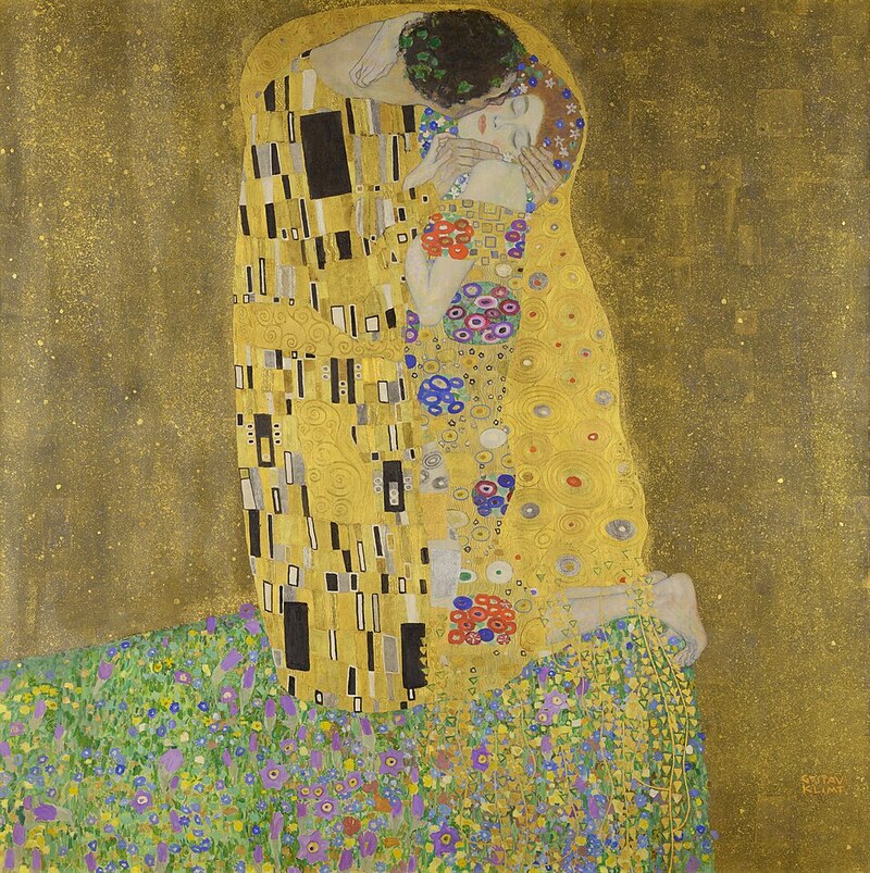 The Kiss (Nụ hôn) của Gustav Klimt