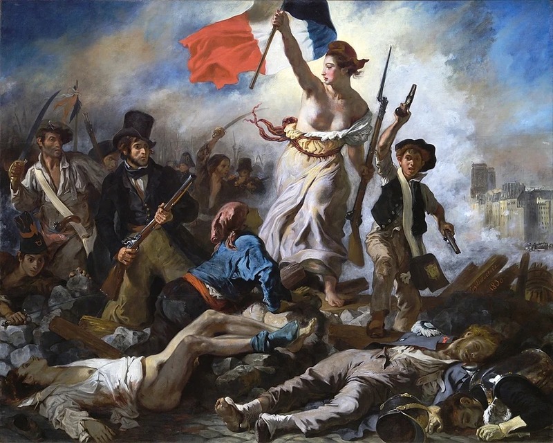 Liberty Leading the People (Nữ thần Tự do dẫn dắt nhân dân) của Eugène Delacroix