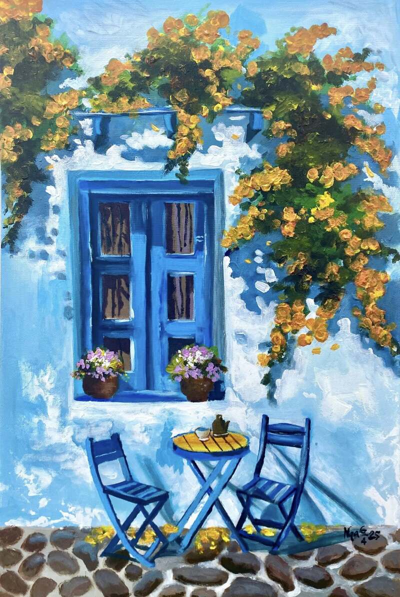 Tranh phong cảnh màu Acrylic