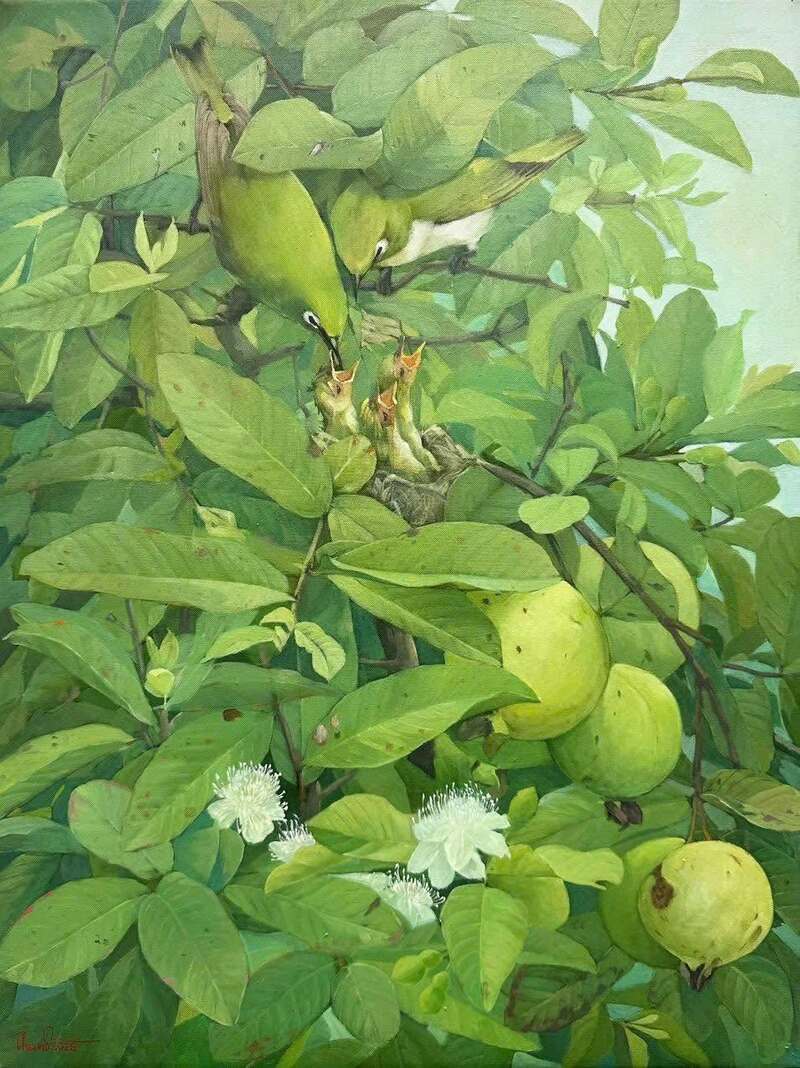 Tranh phong cảnh màu Acrylic
