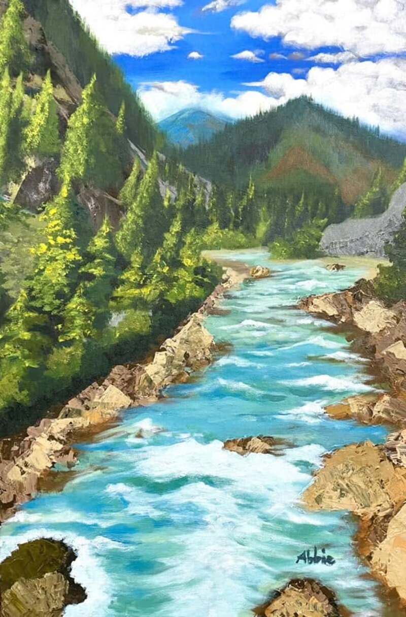 Tranh phong cảnh màu Acrylic