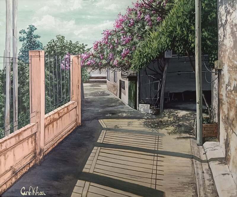 Tranh phong cảnh màu Acrylic