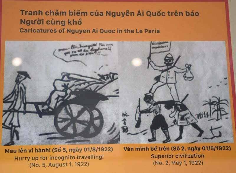 Picasso và Bác Hồ: Câu chuyện tình bạn đặc biệt ít người biết 3 Tranh biếm họa trên báo Le Paria