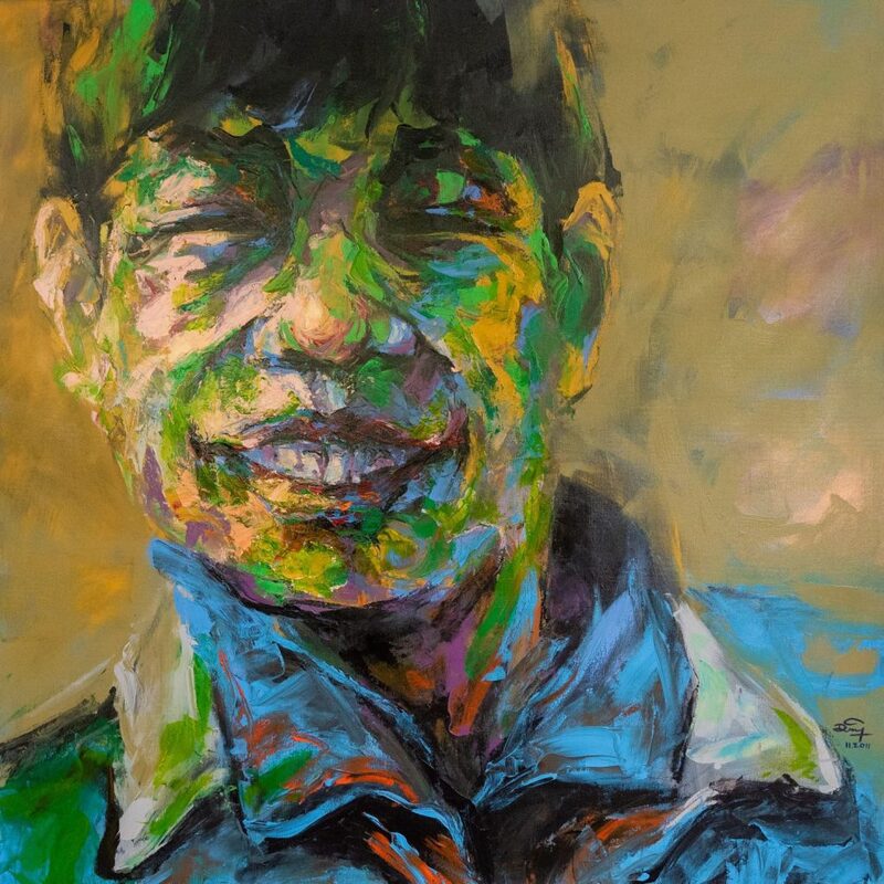 Tranh chân dung màu Acrylic