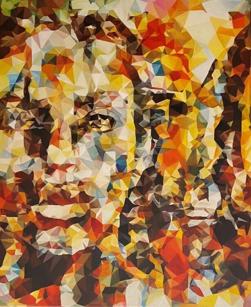 Tranh chân dung màu Acrylic