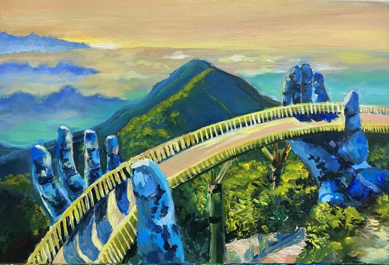 Tranh phong cảnh màu Acrylic