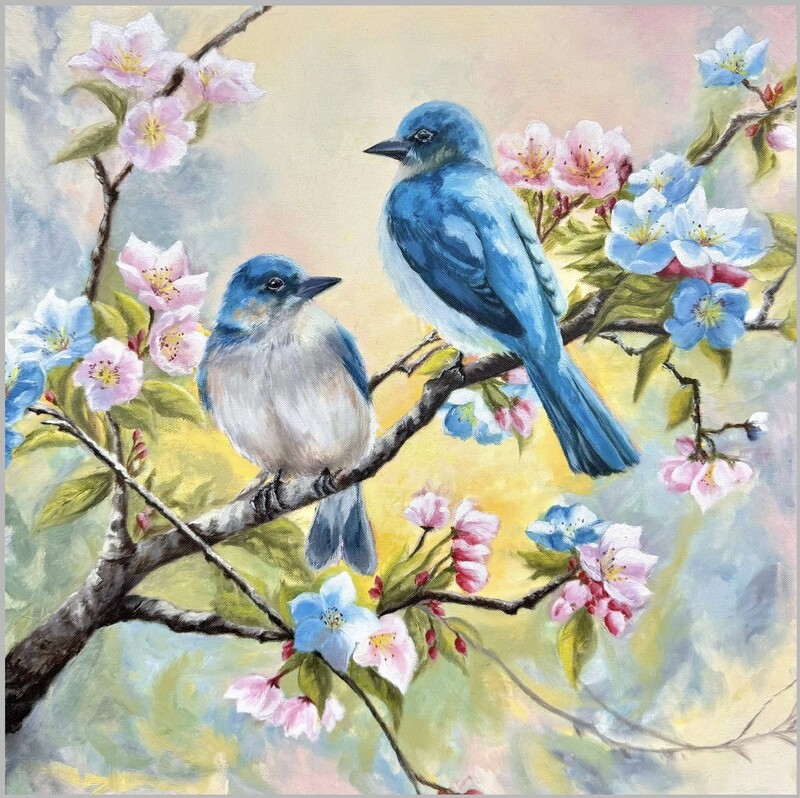 Tranh sơn dầu các loài hoa
