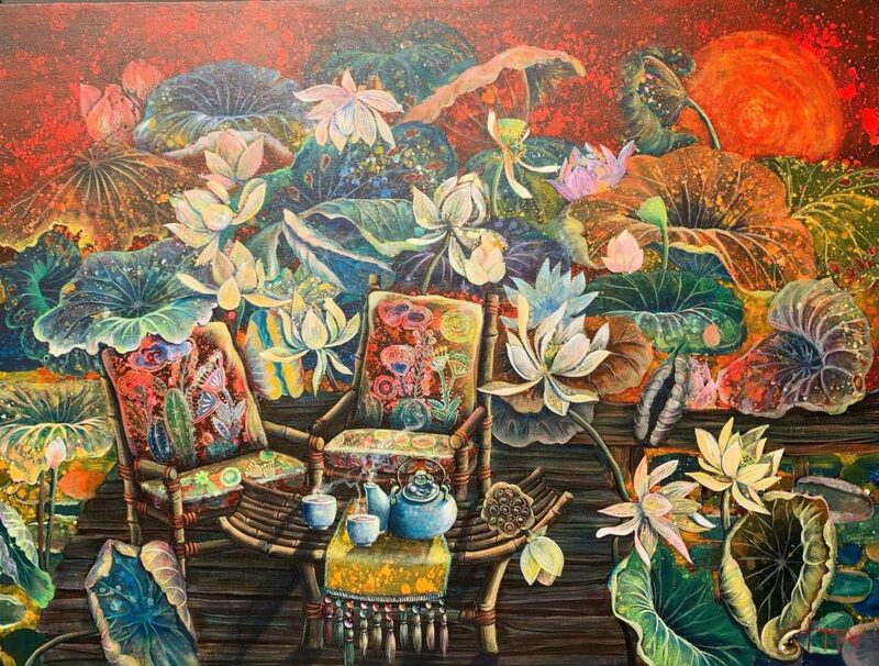Tranh tĩnh vật màu Acrylic