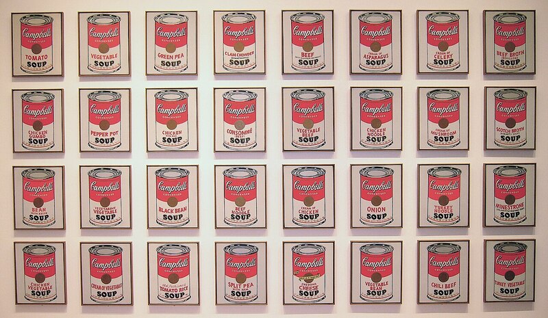 Những lon súp Campbell (Campbell's Soup Cans) của Andy Warhol